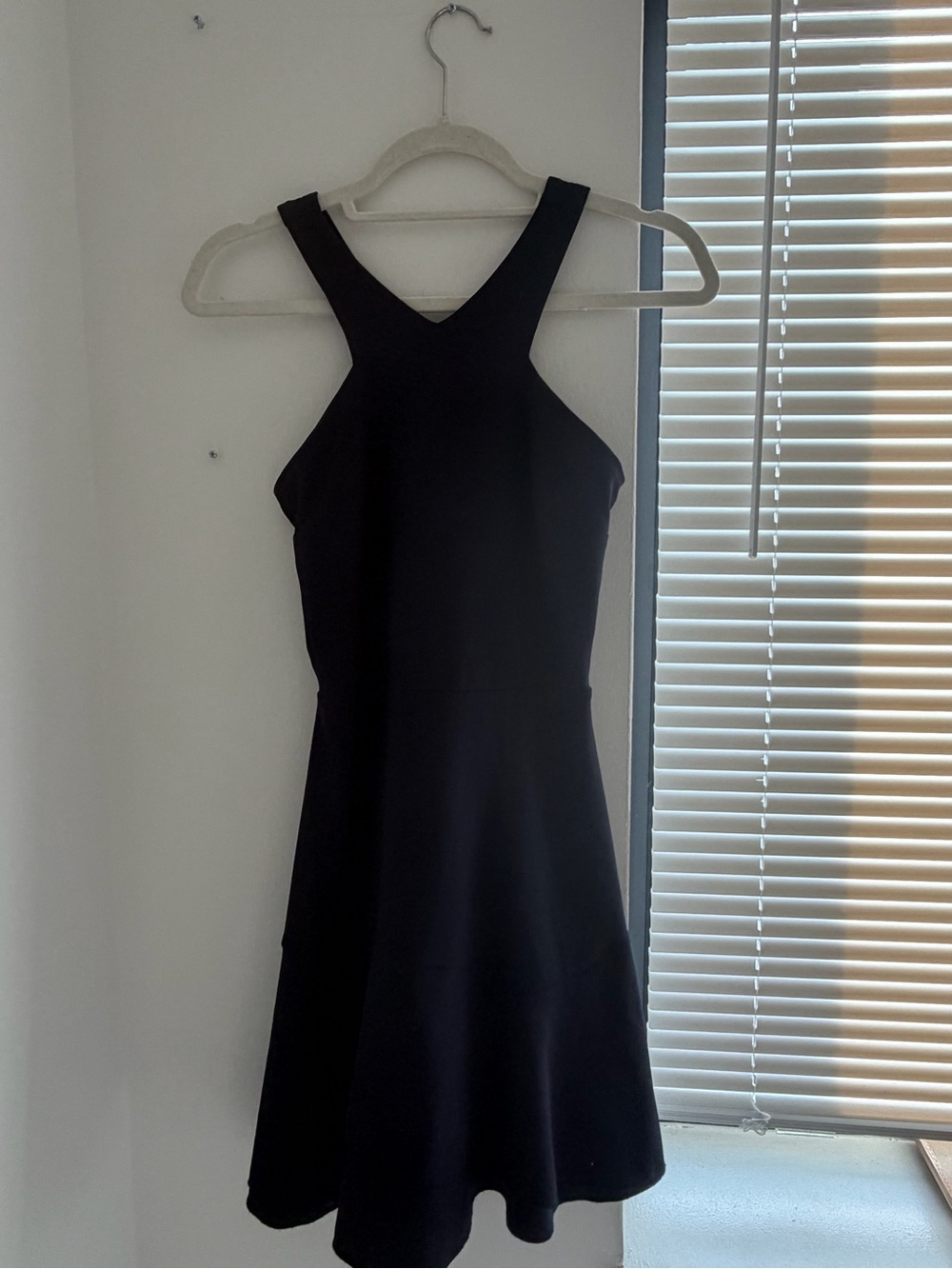 Aqua Black Racerback Mini Dress
